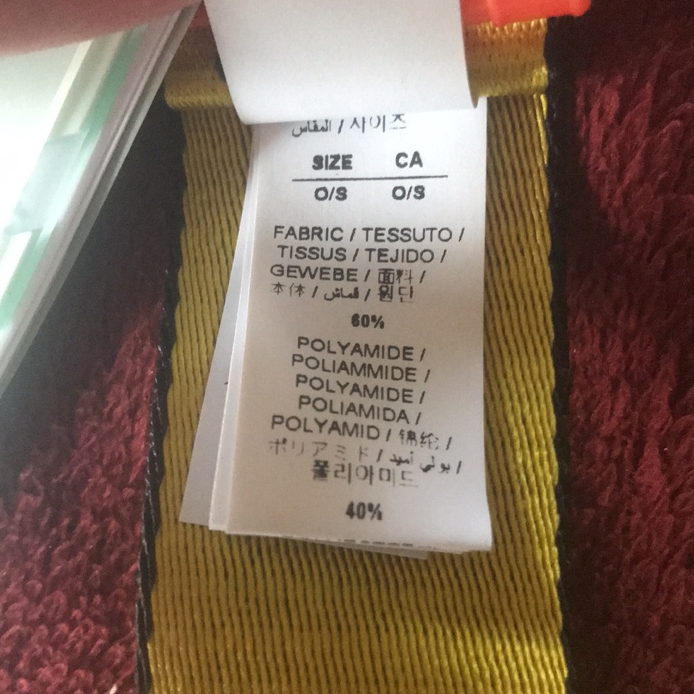🎉HP🎉 Off-White Industrial Belt Yellow Black NWT - Picture 7 of 13